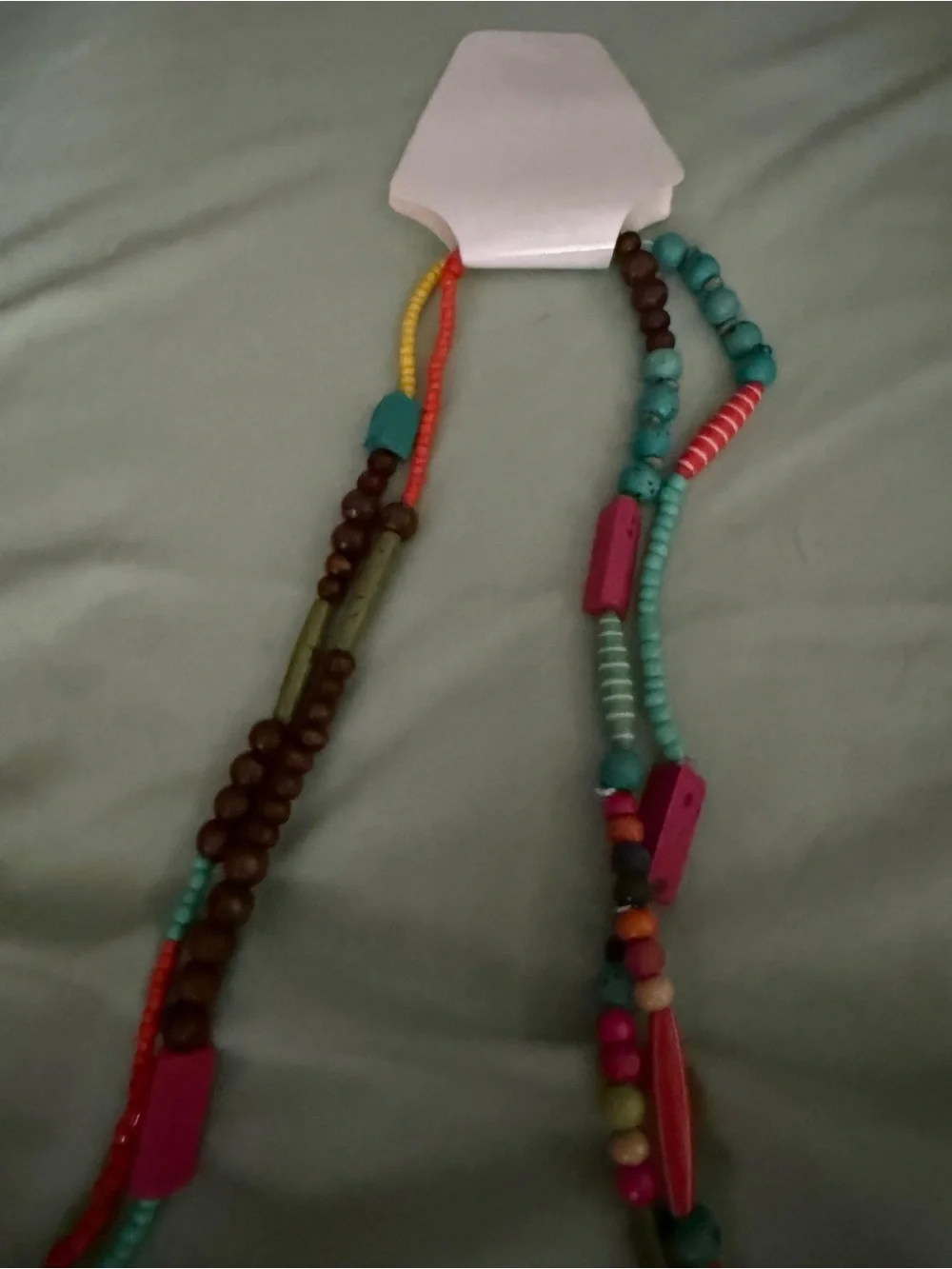 Multicolor Beaded Women's Necklace - Turquoise & Coral Style